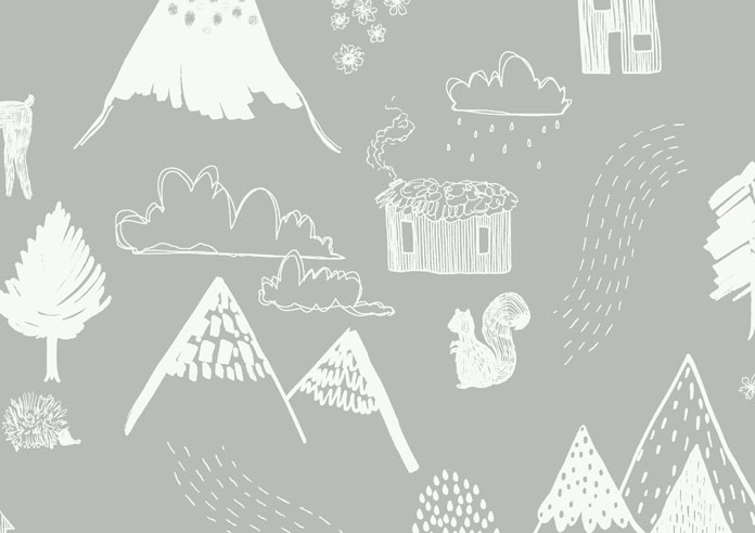 Mountain Hilltop, Mid Grey - Twist&Fit Roller Blind - Image 6
